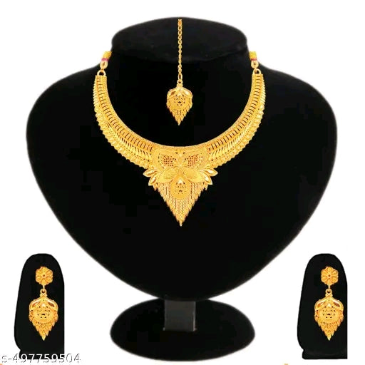 Gold plated jewellery set