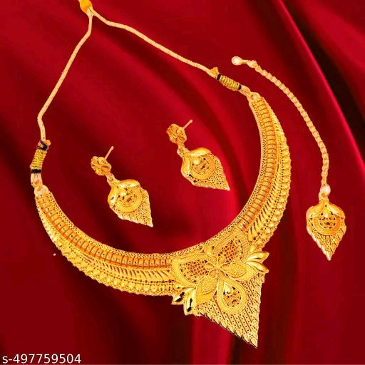 Gold plated jewellery set