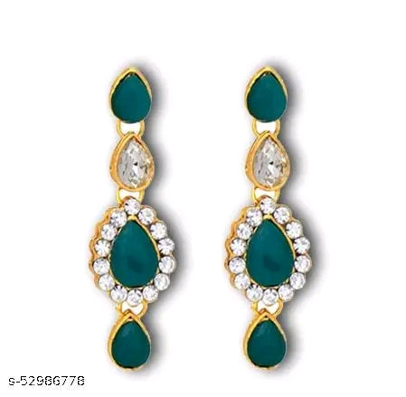 Stylish colourful green long set