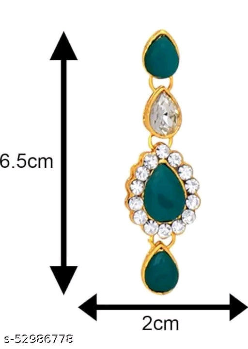 Stylish colourful green long set