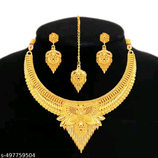 Gold plated jewellery set