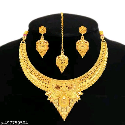 Gold plated jewellery set