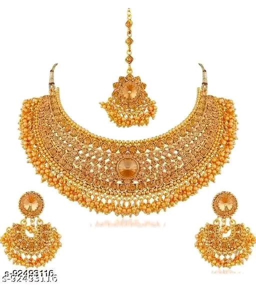 Gold plated choker set